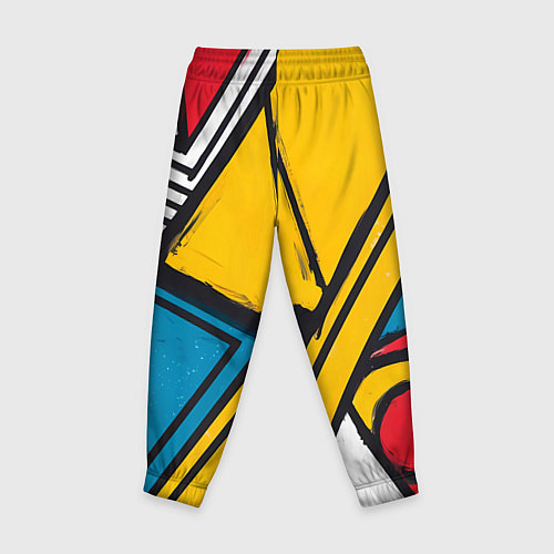 Детские брюки Загаражное граффити / 3D-принт – фото 2