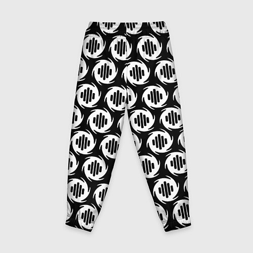 Детские брюки Serious Sam logo pattern / 3D-принт – фото 2