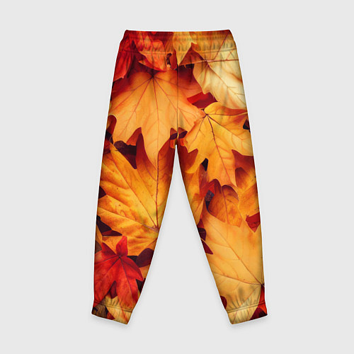 Детские брюки Осенние кленовые листья / 3D-принт – фото 2
