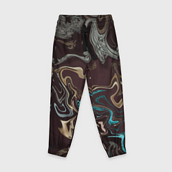 Брюки детские Волна безумия, цвет: 3D-принт