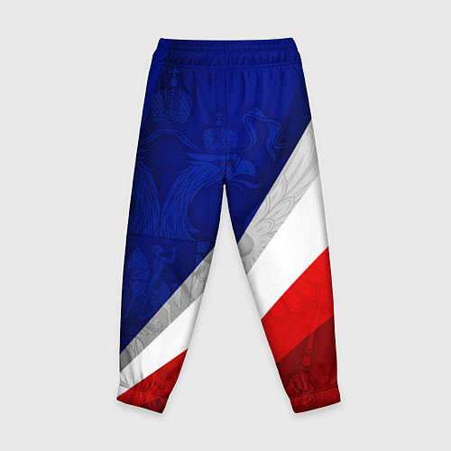 Детские брюки Герб России - триколор / 3D-принт – фото 2