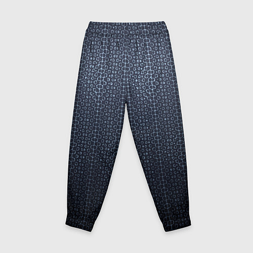 Детские брюки Тёмный серо-синий градиент текстурированный с узор / 3D-принт – фото 2