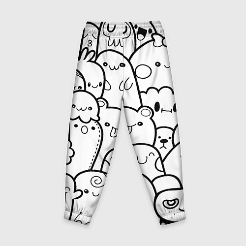 Детские брюки Doodle monsters / 3D-принт – фото 2