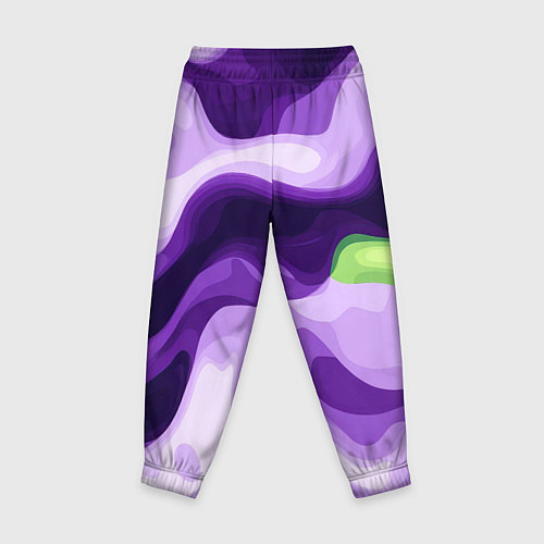 Детские брюки Фиолетовый камуфляж Россия / 3D-принт – фото 2