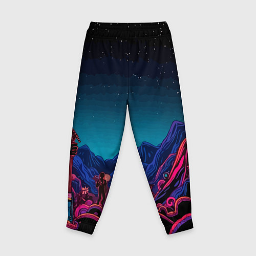 Детские брюки Psychedelic music art / 3D-принт – фото 2
