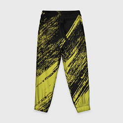 Брюки детские The color is black and yellow, цвет: 3D-принт