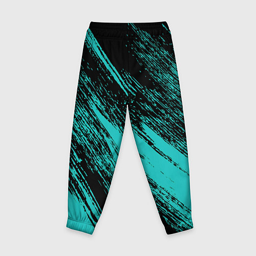 Детские брюки The color is black and light blue / 3D-принт – фото 2
