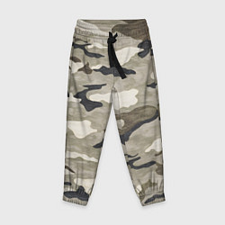Брюки детские Песочный камуфляж, цвет: 3D-принт