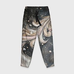 Детские брюки Бежевый объемный узор