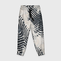 Брюки детские Текстура гранж - абстрактные линии, цвет: 3D-принт