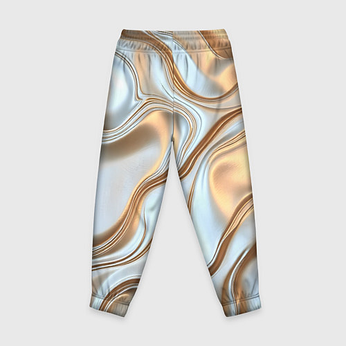 Детские брюки Жидкое белое золото / 3D-принт – фото 2