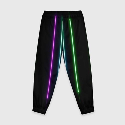 Детские брюки Neon stripes / 3D-принт – фото 2