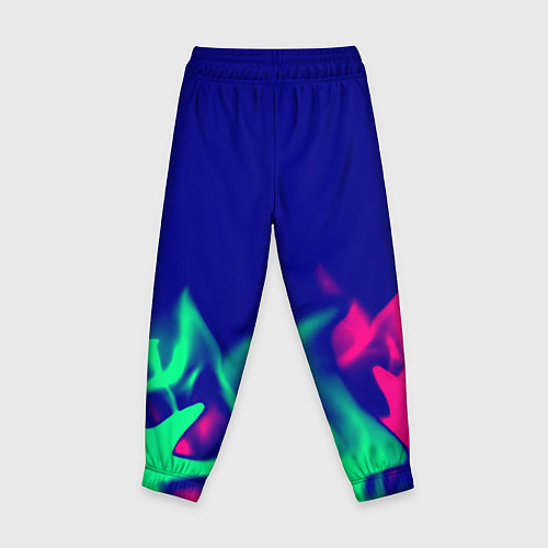 Детские брюки Nirvana fire neon / 3D-принт – фото 2