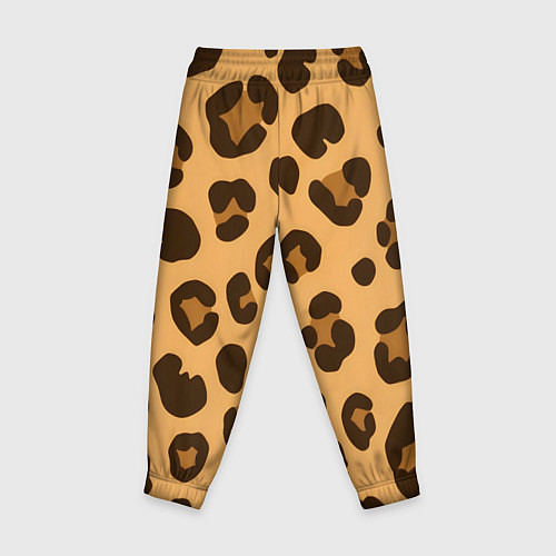 Детские брюки Коричневые пятна леопарда / 3D-принт – фото 2