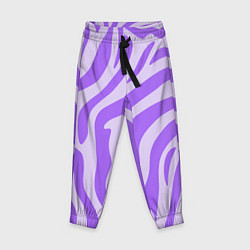 Брюки детские Лавандовый тигровый паттерн, цвет: 3D-принт