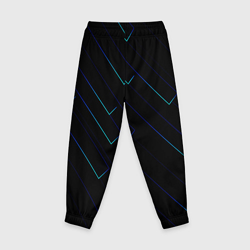 Детские брюки Color blue black / 3D-принт – фото 2