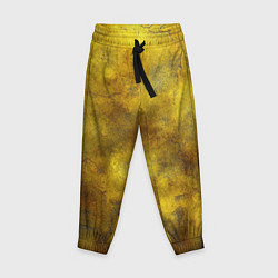 Брюки детские Золотая ржавая текстура, цвет: 3D-принт