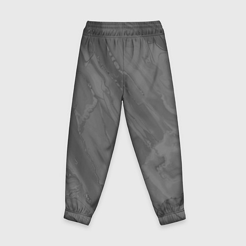 Детские брюки Серая текстура каменная мрамор / 3D-принт – фото 2