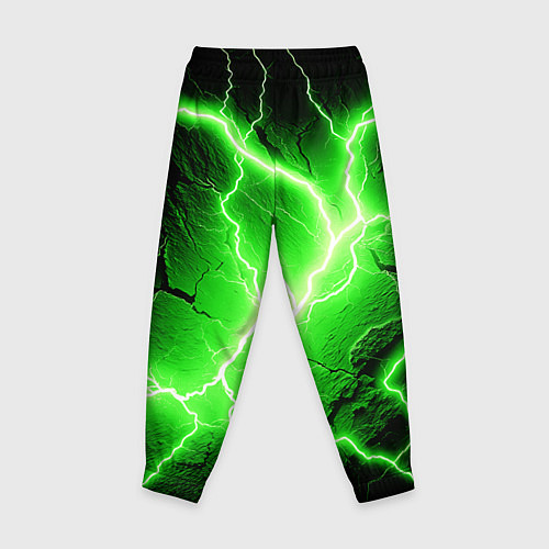 Детские брюки Color green black / 3D-принт – фото 2