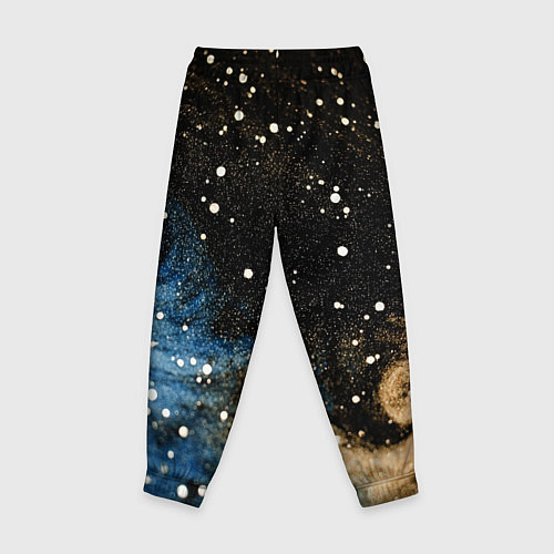 Детские брюки Черно-синий фон текстура / 3D-принт – фото 2