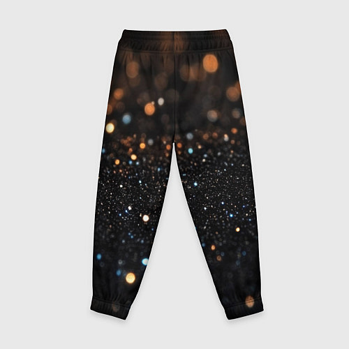 Детские брюки Черный текстурный фон / 3D-принт – фото 2