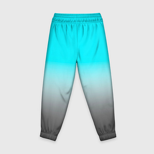 Детские брюки Серо-голубой светлый градиент / 3D-принт – фото 2