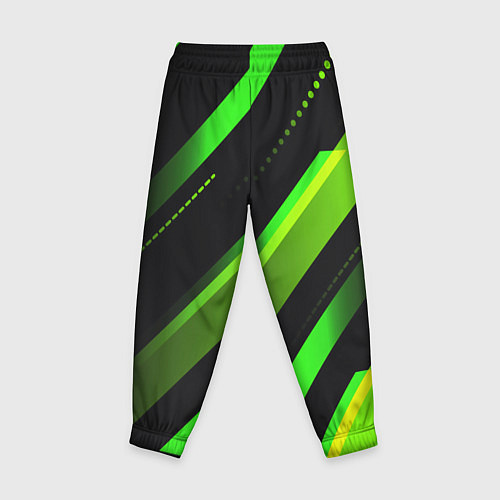 Детские брюки Color black green / 3D-принт – фото 2