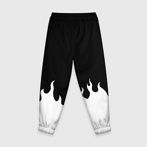 Детские брюки Ювентус белый огонь / 3D-принт – фото 2