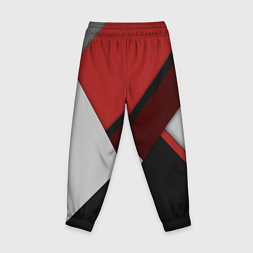 Детские брюки Color black red grey / 3D-принт – фото 2