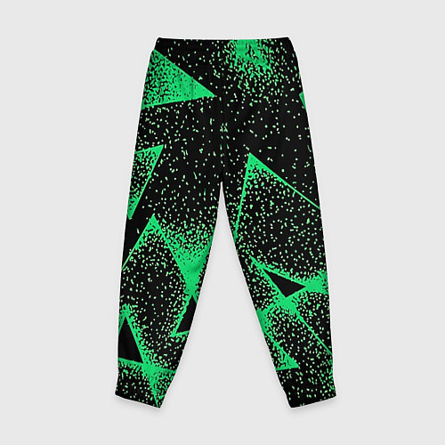 Детские брюки A light green triangle with dots / 3D-принт – фото 2
