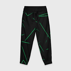 Детские брюки Color light green line