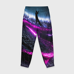 Детские брюки Фентази город неон