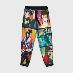 Брюки детские David Bowie vintage collage, цвет: 3D-принт