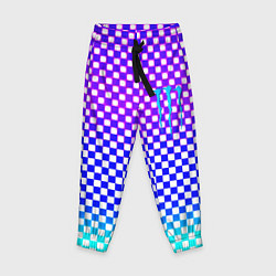 Брюки детские Monster шахматная клетка градиент, цвет: 3D-принт