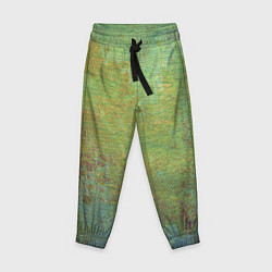 Брюки детские Абстракция - green oil stain, цвет: 3D-принт