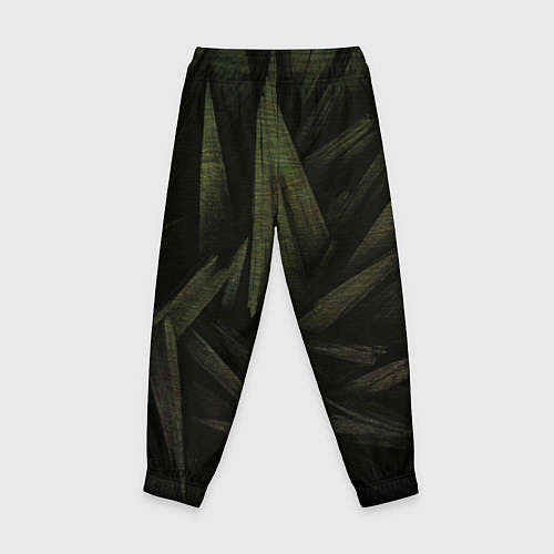 Детские брюки Абстракция - green triangles / 3D-принт – фото 2