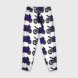 Детские брюки Motorcycle purple gloss