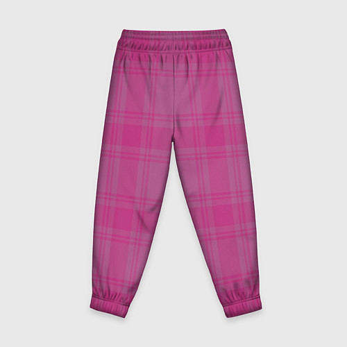 Детские брюки Checkered pink / 3D-принт – фото 2