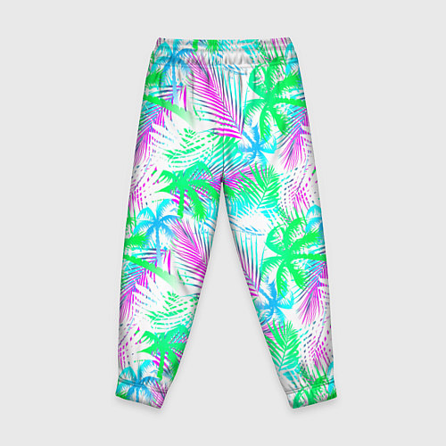 Детские брюки Palm green light blue / 3D-принт – фото 2