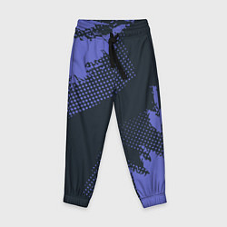 Брюки детские Абстрактная текстура в синем, цвет: 3D-принт