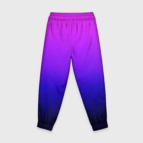 Детские брюки Омбре синий градиент Future Dusk / 3D-принт – фото 2