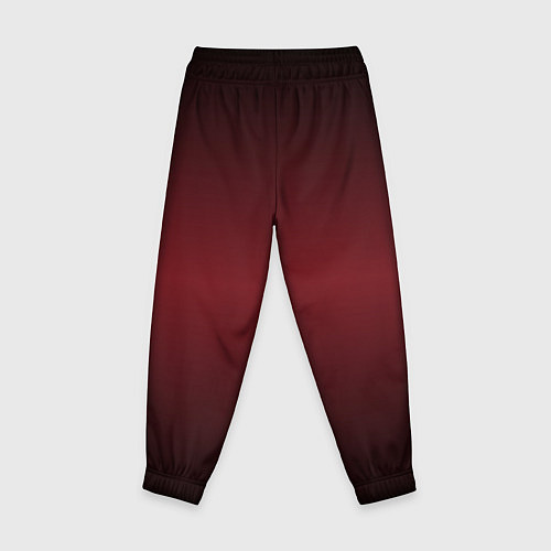 Детские брюки Градиент темно-бордовый / 3D-принт – фото 2