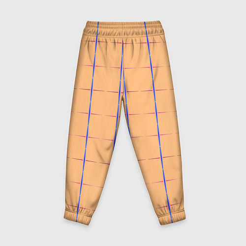 Детские брюки Color beige blue cross / 3D-принт – фото 2
