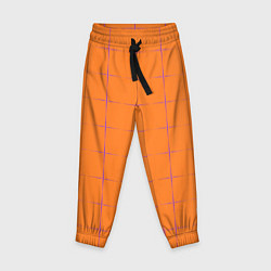 Брюки детские Color orange stripe, цвет: 3D-принт