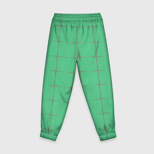 Детские брюки Color green stripes / 3D-принт – фото 2