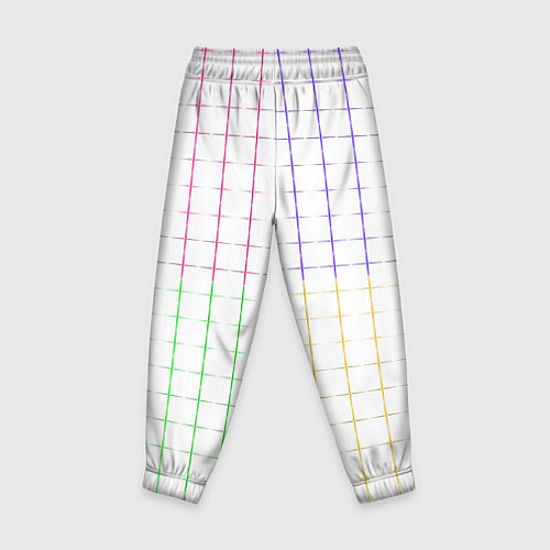 Детские брюки Color white multicolored stripes / 3D-принт – фото 2