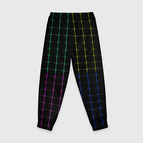 Детские брюки Color black multicolored stripes / 3D-принт – фото 2