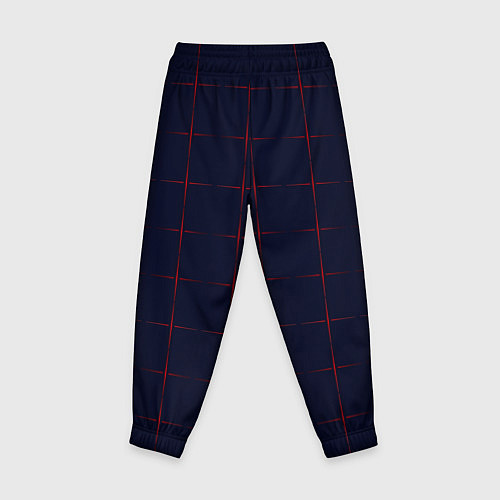 Детские брюки Color dark blue red crosses / 3D-принт – фото 2