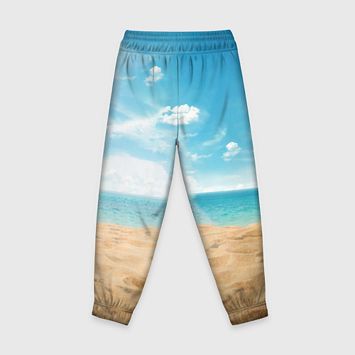 Детские брюки Стич на пляже / 3D-принт – фото 2