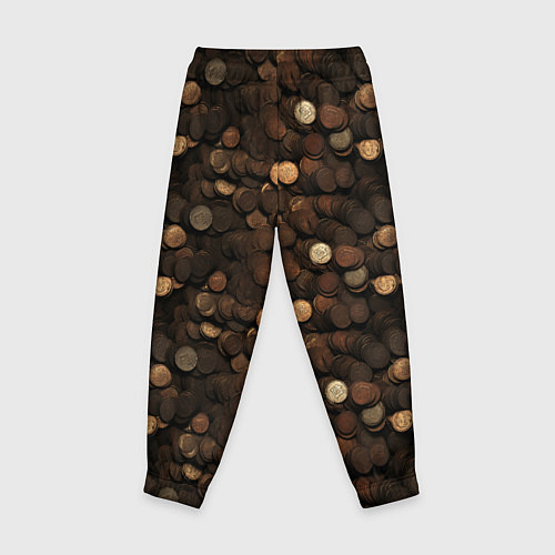 Детские брюки Монеты - паттерн / 3D-принт – фото 2